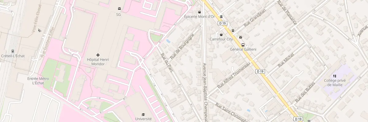 Plan du 15 Rue de Bourgogne à Créteil