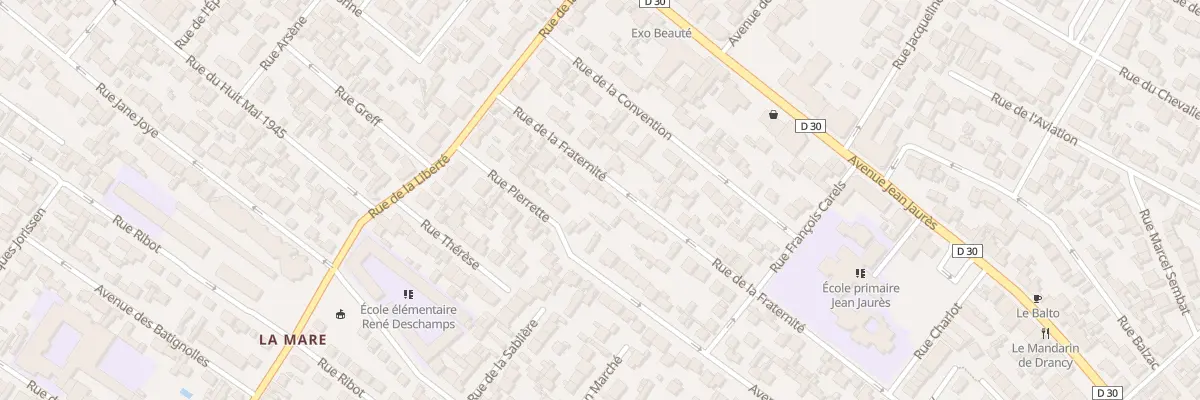 Plan du 20 Rue De La Fraternite à Drancy