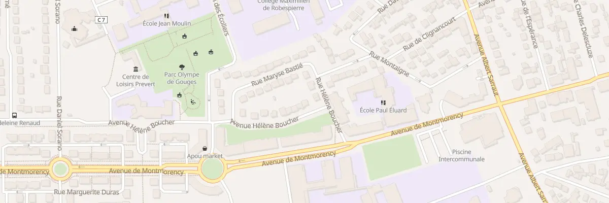 Plan du 6 Rue Helene Boucher à Goussainville