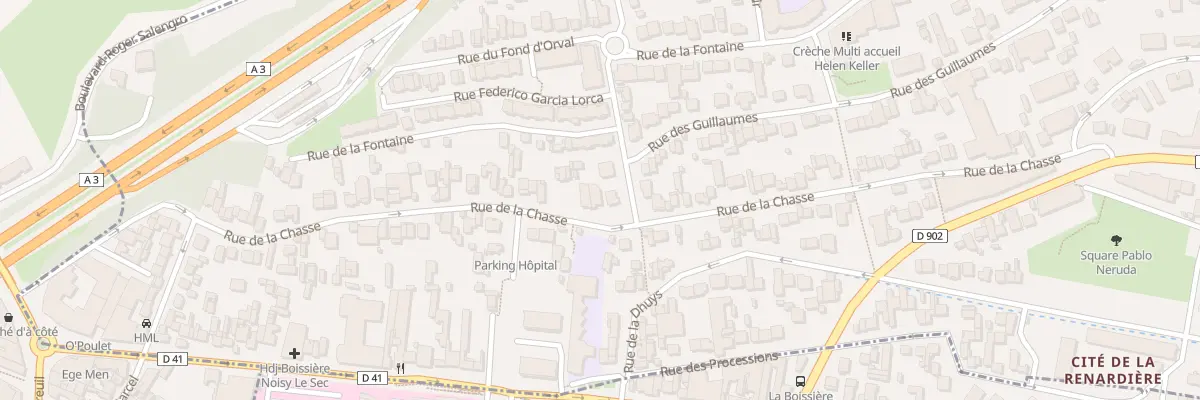 Plan du 107 Rue de la Chasse à Noisy-le-Sec
