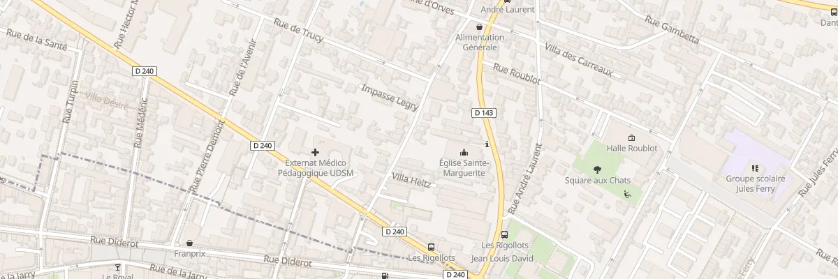 Plan du 22 Rue Émile Boutrais à Fontenay-sous-Bois