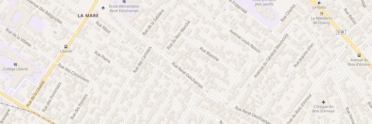 Plan du 29 Rue Rene Deschamps à Drancy