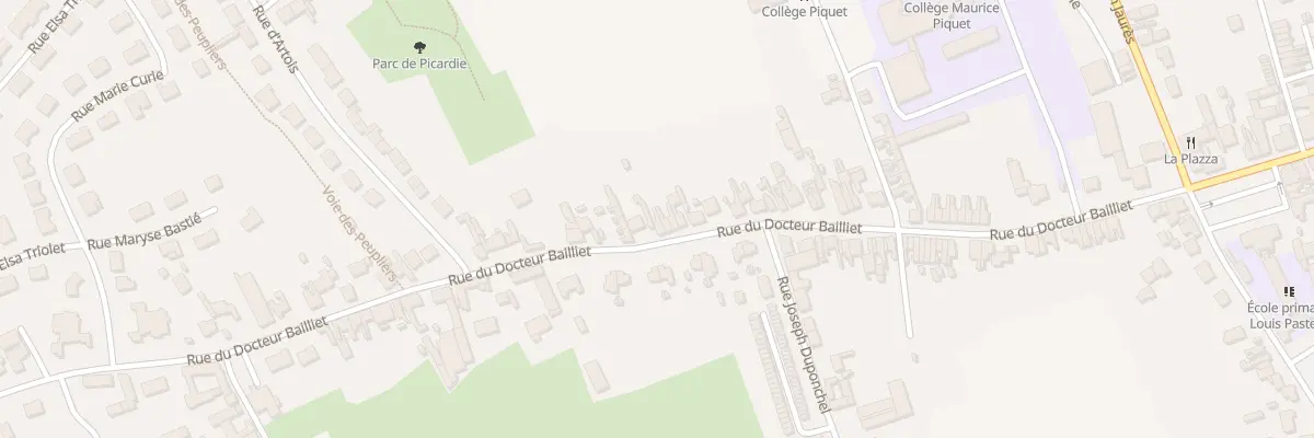 Plan du 361 Rue du Docteur Bailliet à Isbergues