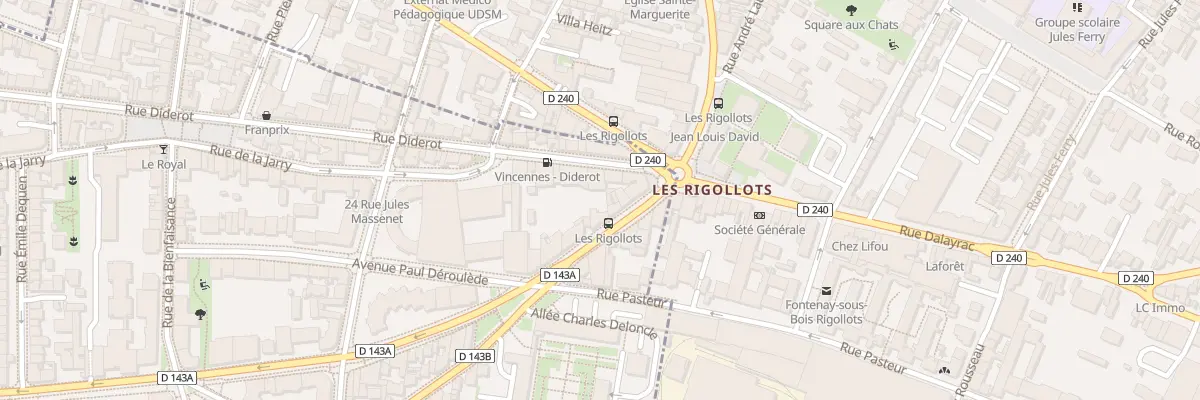Plan du 222 Rue Diderot à Vincennes