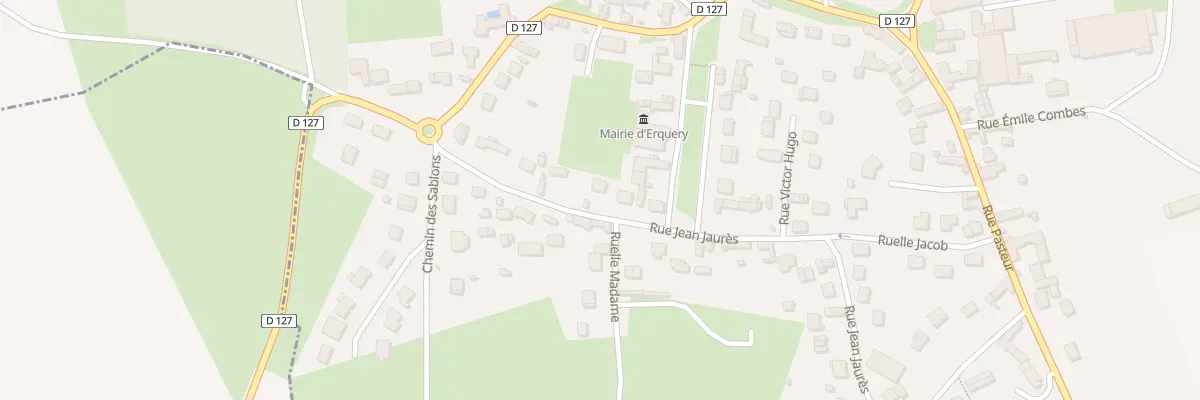 Plan du 8 Rue Jean Jaurès à Erquery