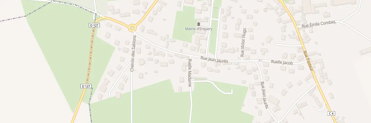 Plan du 9 Rue Jean Jaurès à Erquery