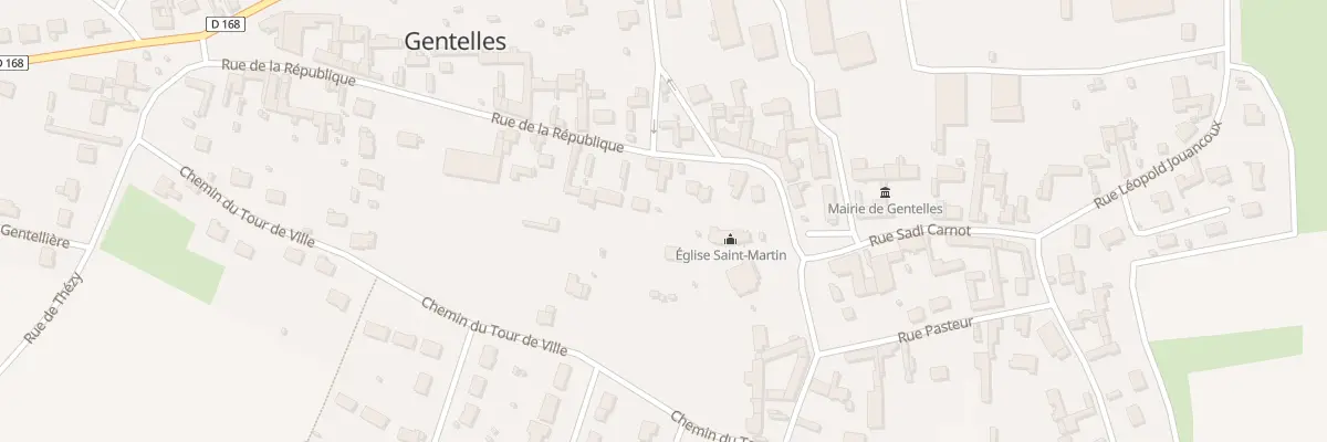 Plan du 1 Rue de la République à Gentelles