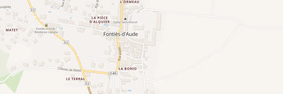 Plan du 57A Le Village à Fontiès-d’Aude