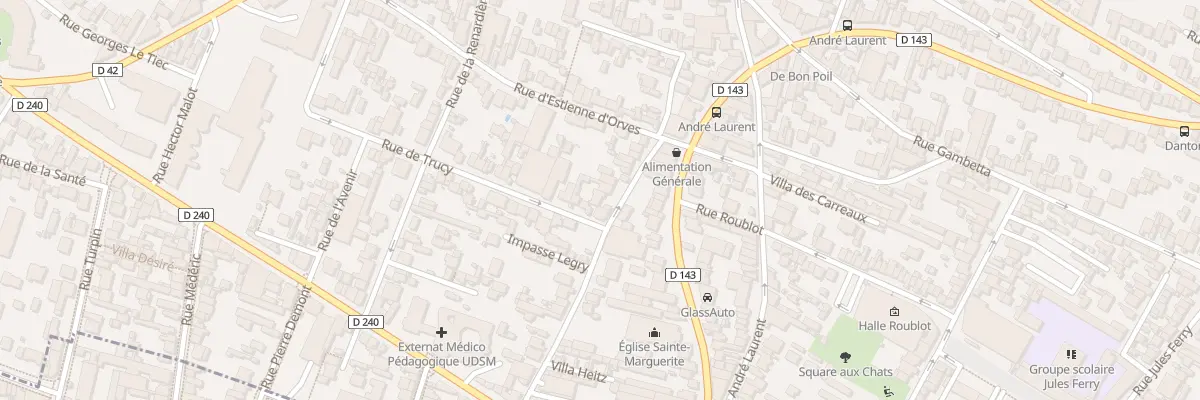 Plan du 55 Rue Émile Boutrais à Fontenay-sous-Bois