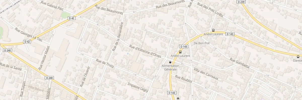 Plan du 14 Rue d’Estienne d’Orves à Fontenay-sous-Bois