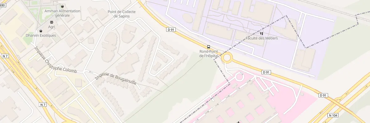 Plan du 32 Imp Dumont d’Urville à Évry-Courcouronnes
