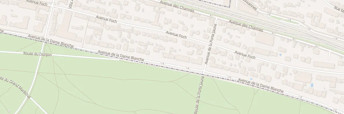 Plan du 25 Av de la Dame Blanche à Fontenay-sous-Bois