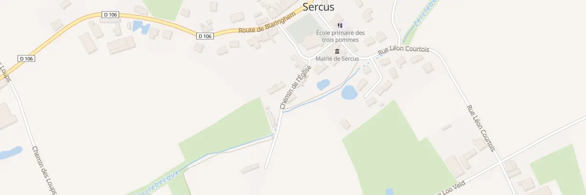 Plan du 53 Che de l’Eglise à Sercus