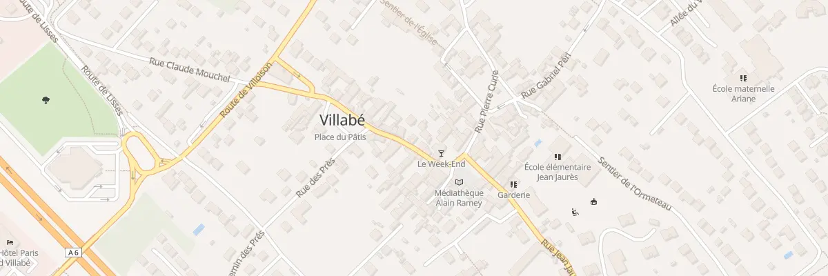 Plan du 6 Av du 8 Mai 1945 à Villabé