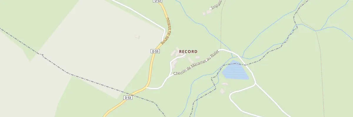 Plan du 3 Imp du Record au Rialet