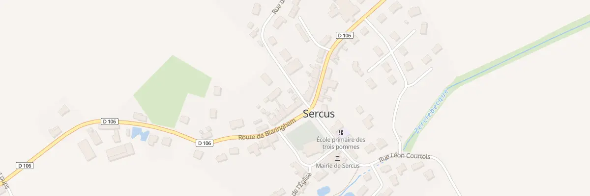 Plan du 4 Rte de Blaringhem à Sercus
