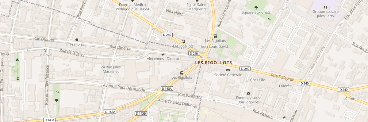 Plan du 224 Rue Diderot à Vincennes