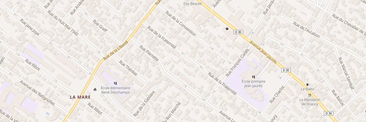 Plan du 24 Rue De La Fraternite à Drancy