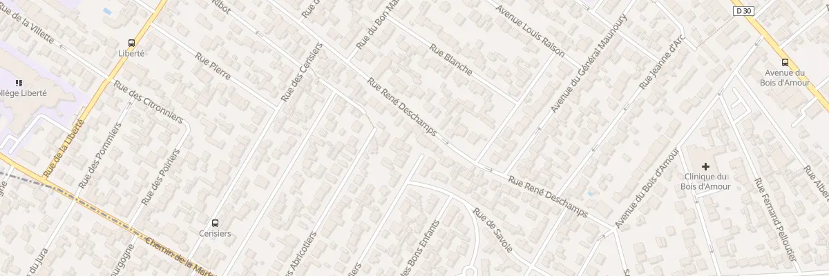 Plan du 46 Rue Rene Deschamps à Drancy
