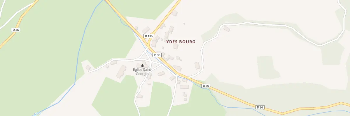 Plan du 5124 Ydes Bourg à Ydes