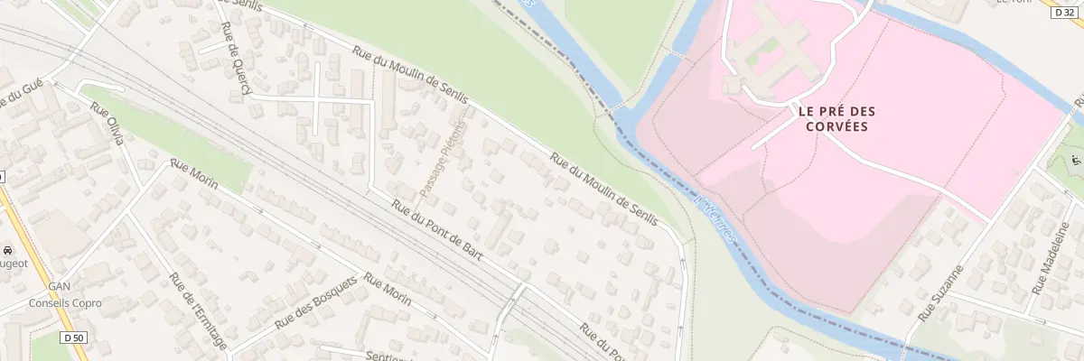 Plan du 33 Rue du Moulin de Senlis à Montgeron