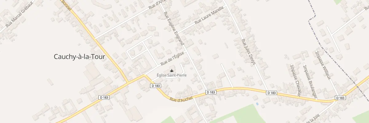 Plan du 7 Rue Eugéne Engrand à Cauchy-à-la-Tour