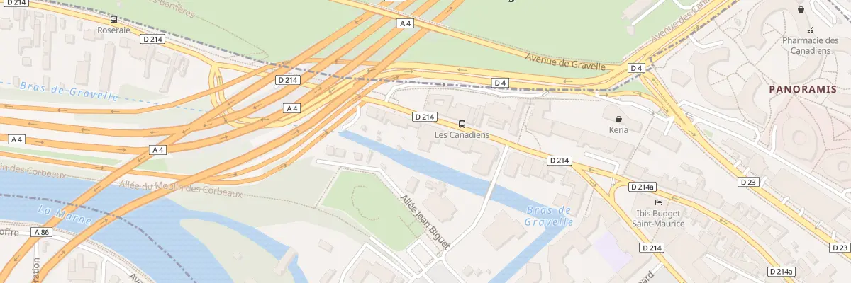 Plan du 222 Rue du Maréchal Leclerc à Saint-Maurice
