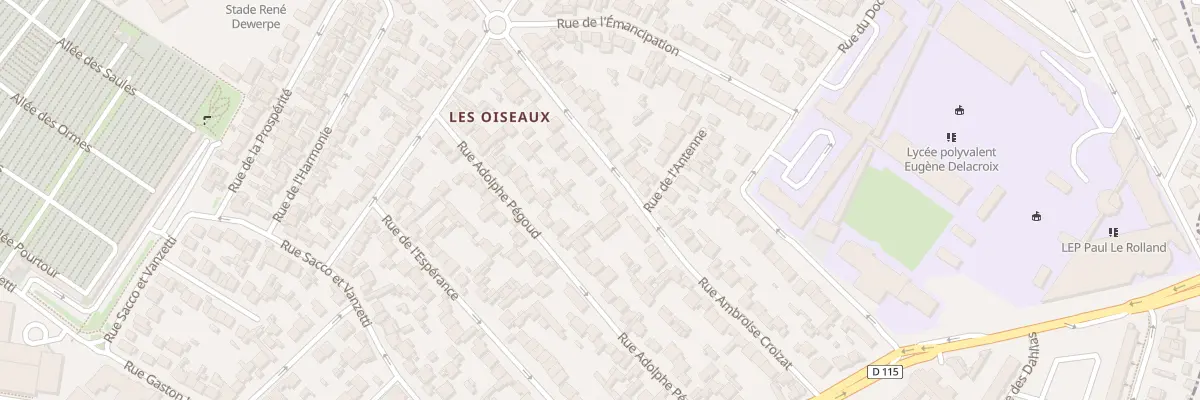 Plan du 90 Rue Ambroise Croizat à Drancy