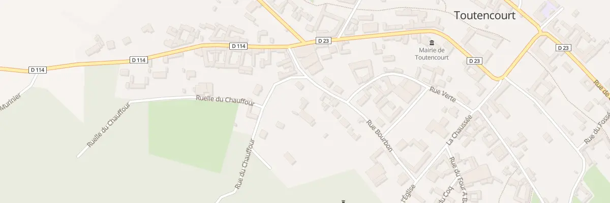 Plan du 8 Rue Bourbon à Toutencourt