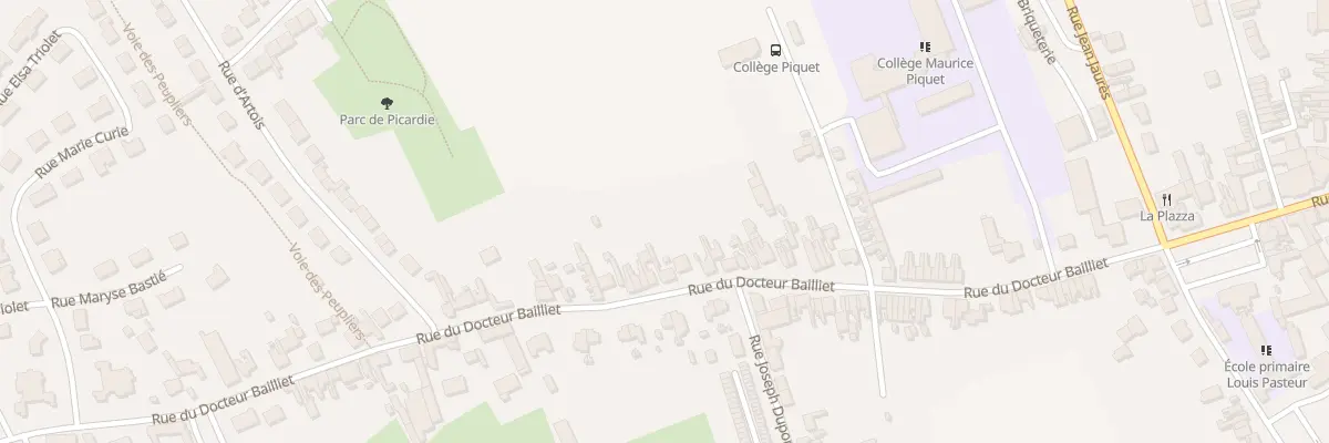 Plan du 323 Rue du Docteur Bailliet à Isbergues