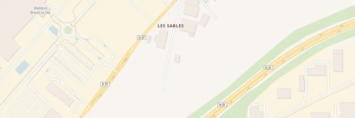 Plan du 190 Rue de Saint Aubin à Breuil-le-Sec