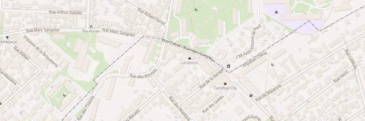 Plan du 95 Rue des Bleuets à Créteil