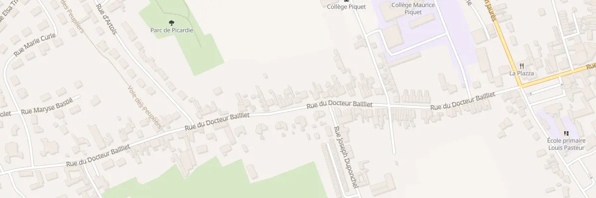 Plan du 335 Rue du Docteur Bailliet à Isbergues
