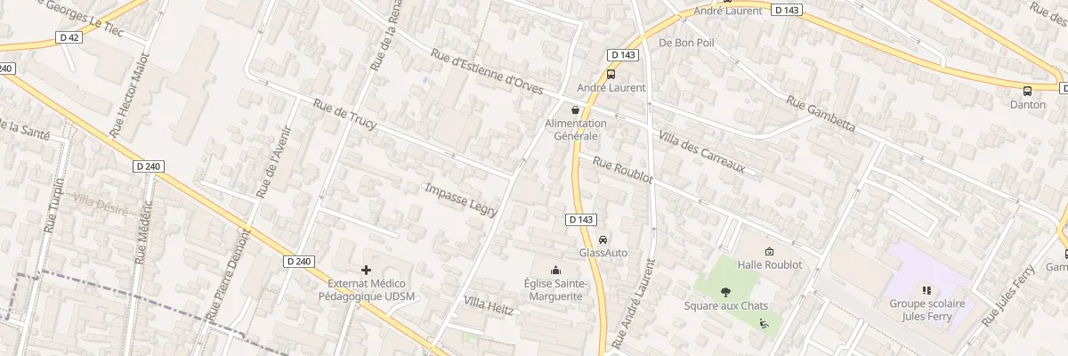 Plan du 43T Av de la République à Fontenay-sous-Bois
