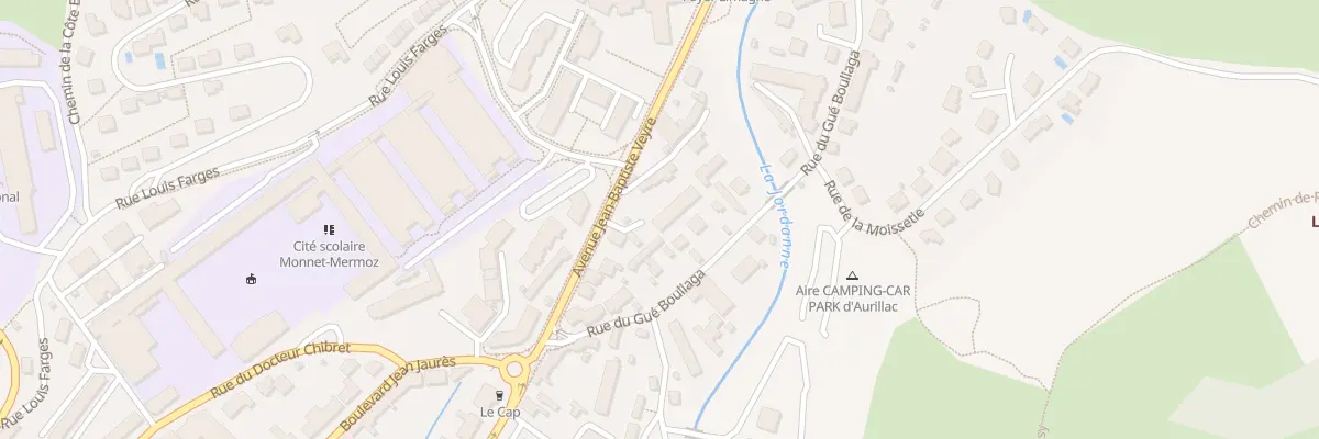 Plan du 90B Av Jean-Baptiste Veyre à Aurillac