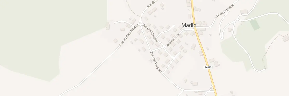 Plan du 64 Rue des Vergnes à Madic