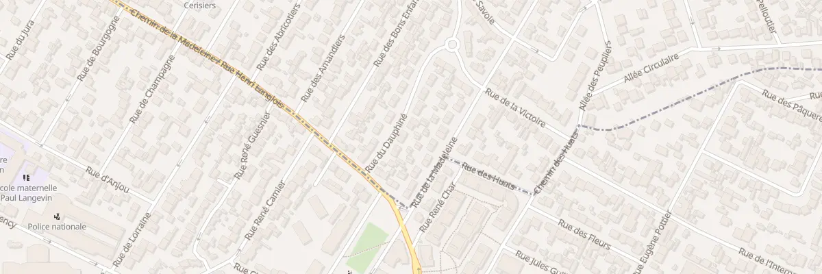 Plan du 12 Rue Du Dauphine à Drancy