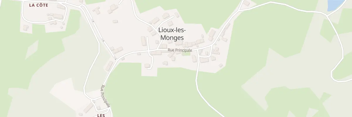 Plan du 11 Rue Principale à Lioux-les-Monges