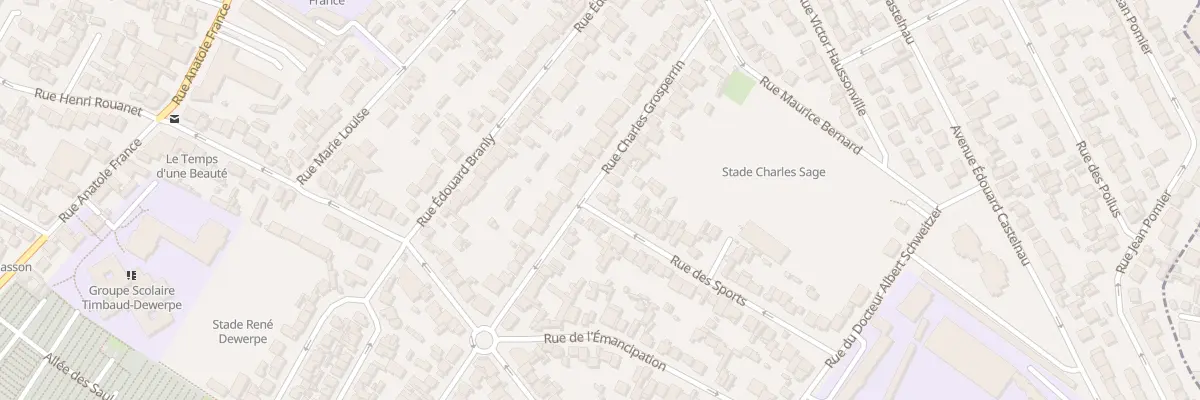 Plan du 1 Rue Des Sports à Drancy