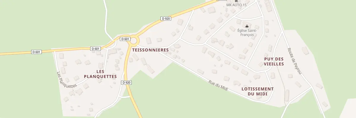 Plan du 3 Rue du Puy des Vieilles à Lafeuillade-en-Vézie