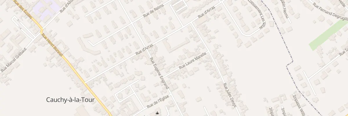 Plan du 5 Rue Laure Marelle à Cauchy-à-la-Tour