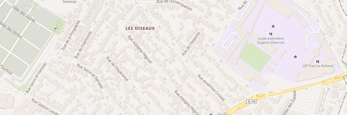 Plan du 94 Rue Ambroise Croizat à Drancy