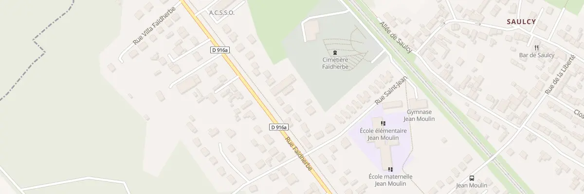 Plan de la Rue Faidherbe à Nogent-sur-Oise