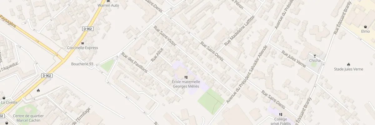 Plan du 22 Rue Saint-Victor à Montreuil