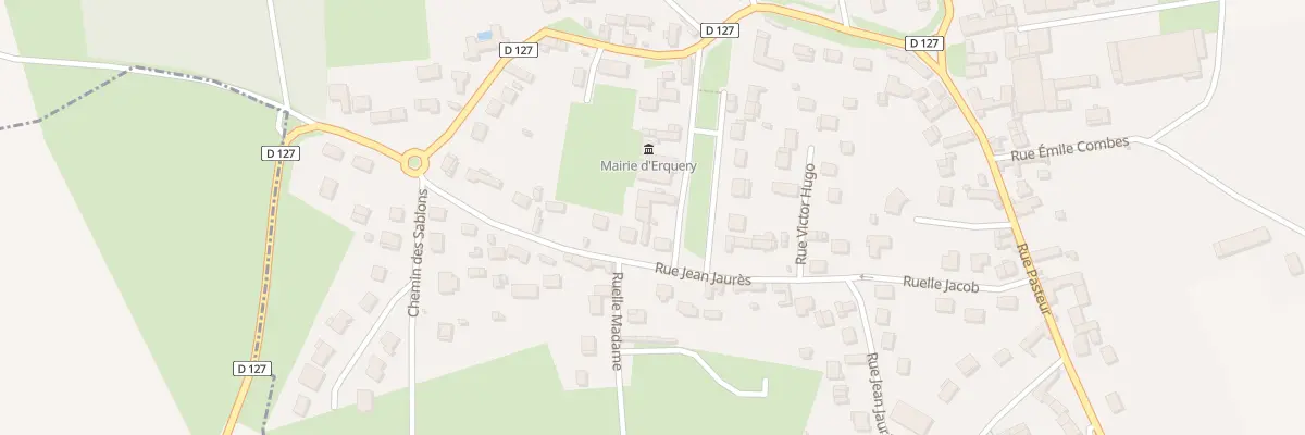 Plan du 7 Pl Aristide Briand à Erquery