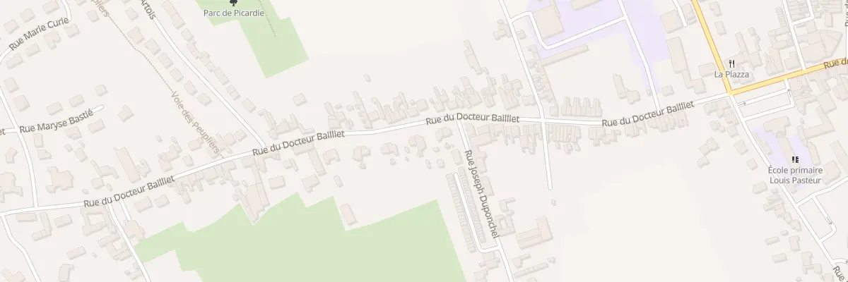 Plan du 336 Rue du Docteur Bailliet à Isbergues