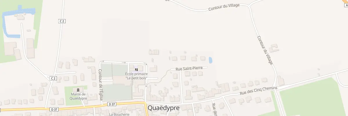 Plan du 5 Rue Saint Pierre à Quaëdypre