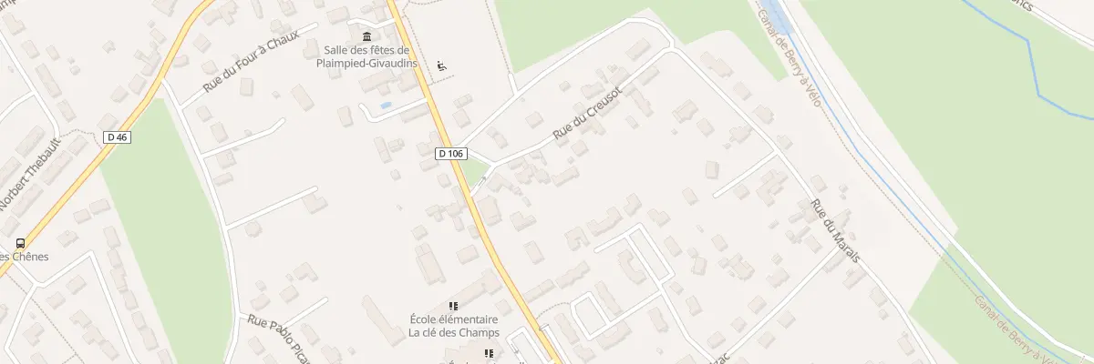 Plan du 4 Rue du Creusot à Plaimpied-Givaudins