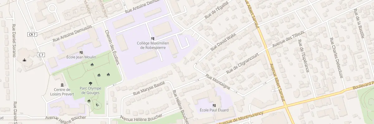Plan du 28 Rue David Wakx à Goussainville