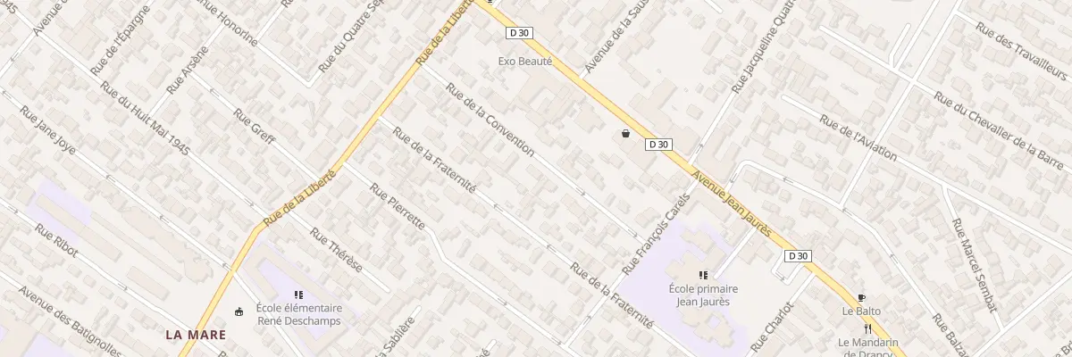 Plan du 28 Rue De La Convention à Drancy